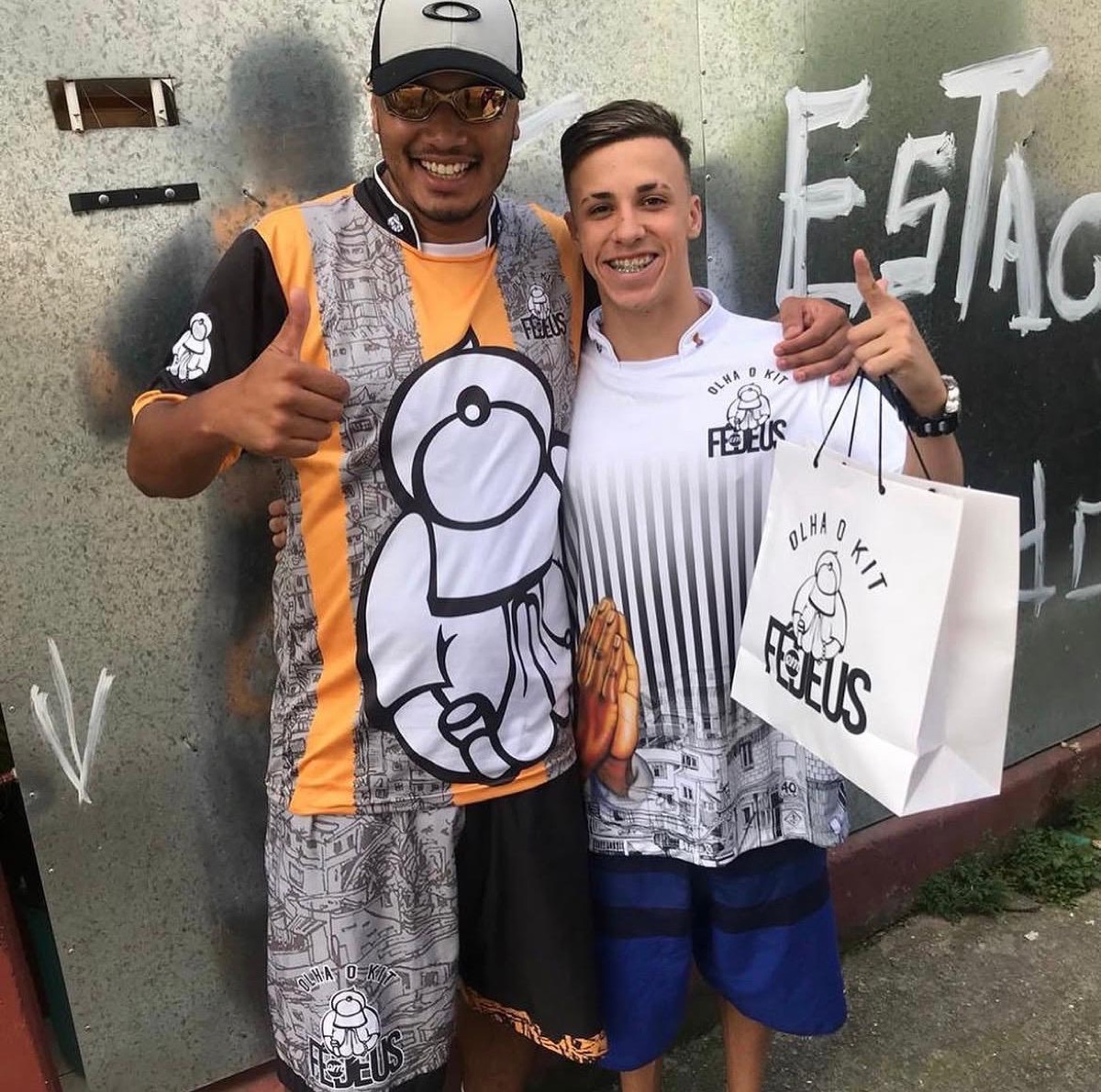 Cliente com o kit